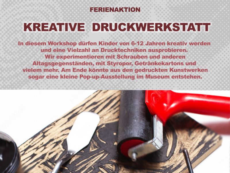 Ferienaktion Kreative Druckwerkstatt