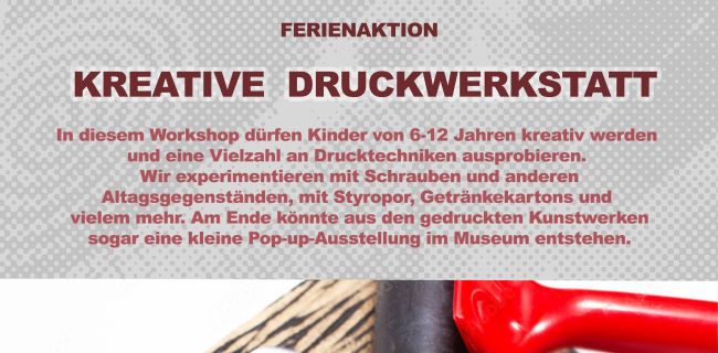 Ferienaktion Kreative Druckwerkstatt